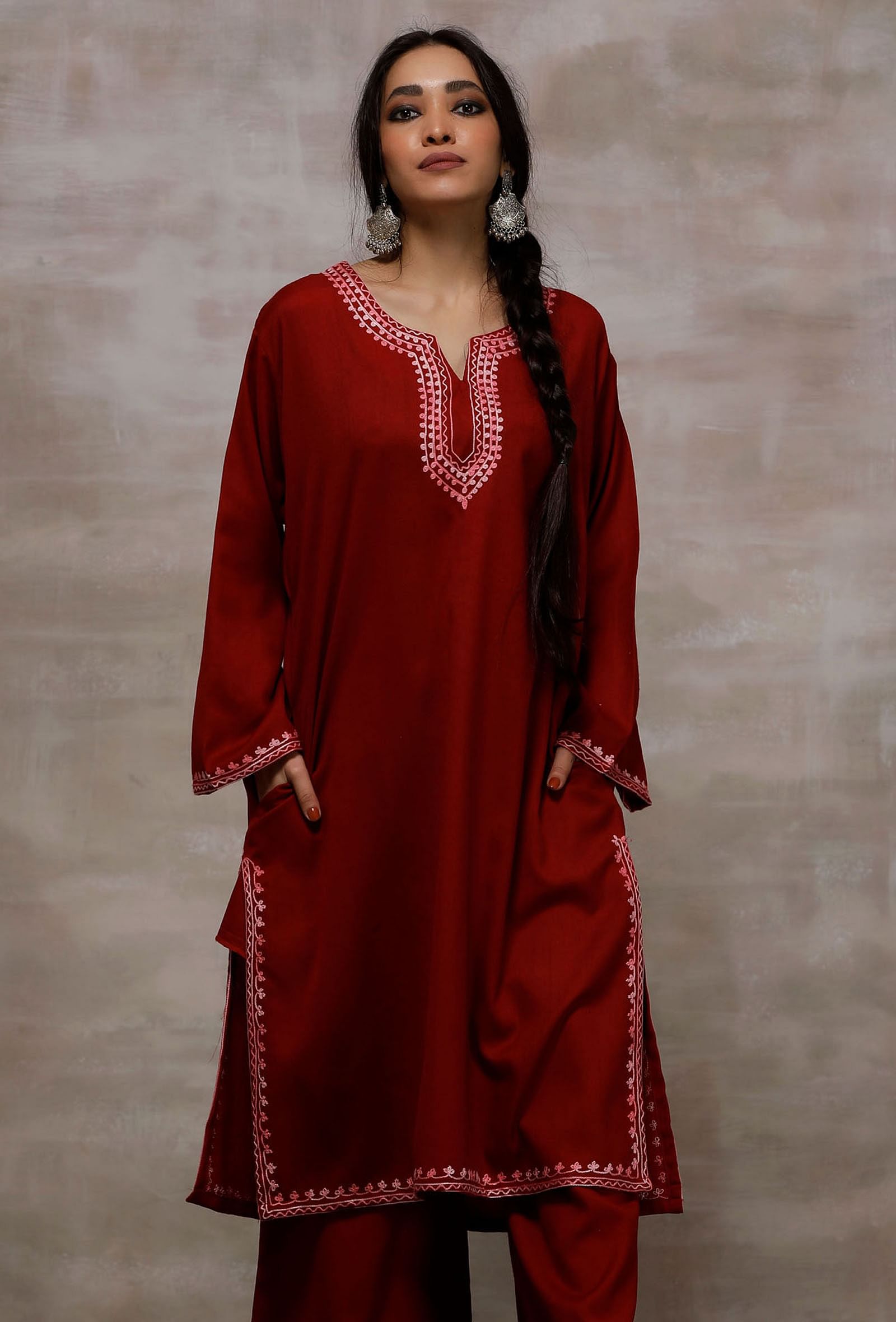 Buy Kashmiri Phirans Online | Kashmir Dress Online | Kashmirbox –  KashmirBox.com